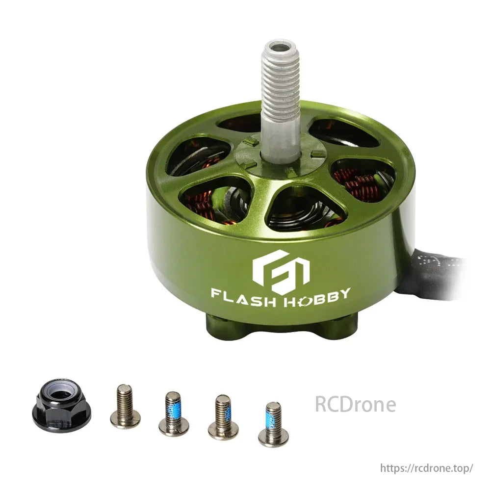 FlashHobby Mars M2807 brushless motors for 7-inch freestyle and long-range FPV drones with 5mm shaft.