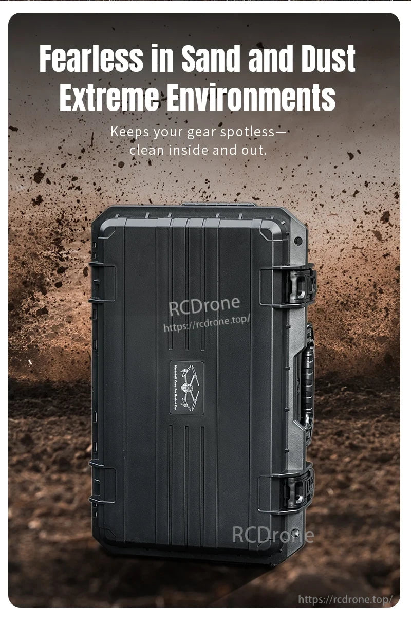 Mavic 4 Drone Case, Durable in harsh conditions, resists sand and dust, ensuring equipment stays clean and protected inside and out.