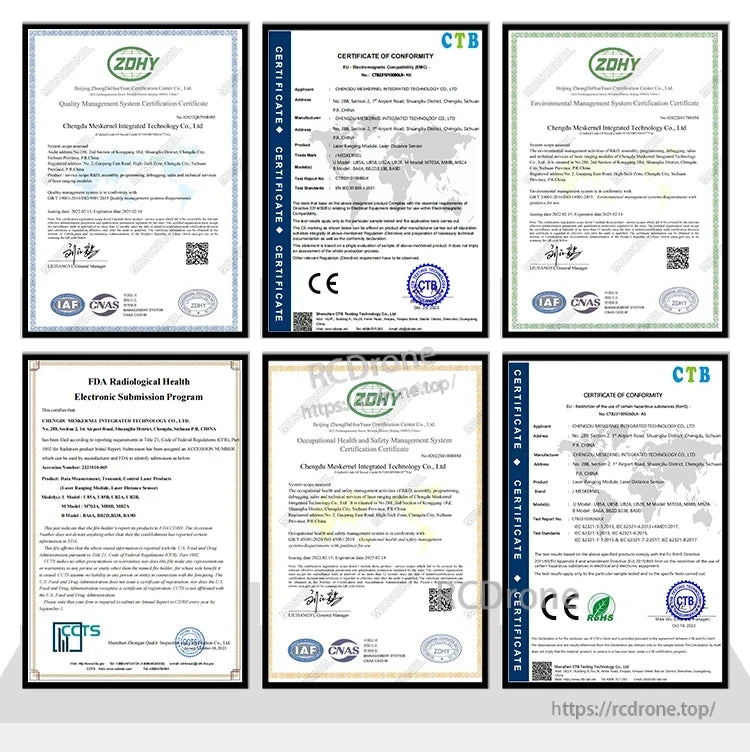 Meskernel IP67 Industrial Laser Sensor is CE, RoHS, ISO9001, and ISO14001 certified, ensuring compliance with electromagnetic, environmental, and safety standards for reliable industrial use. (24 words)