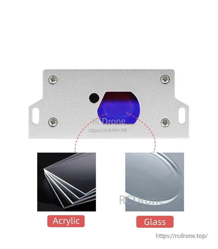 Meskernel IP67 Industrial Laser Sensor, The sensor has a 0.03-100m measuring range, Class II red laser emission, and RS485 output.