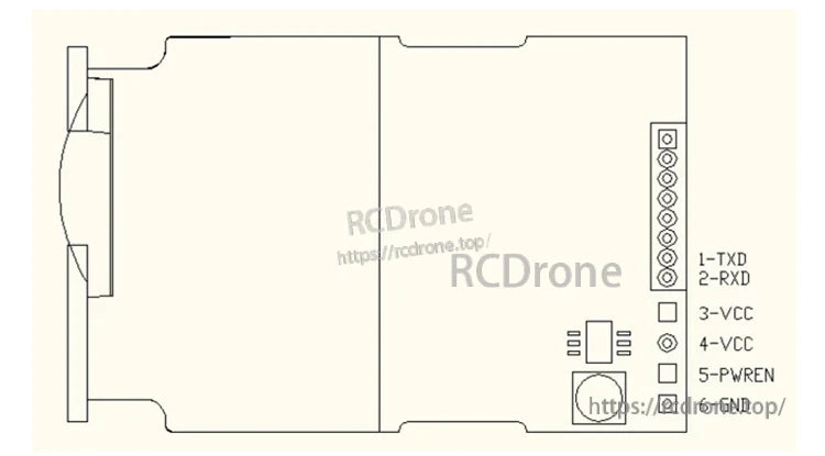 Meskernel LDJ-200 200m Laser Distance Sensor, Sensor module for distance measurements, offering 3 frequency options and communication via RS232, RS485, or Bluetooth.