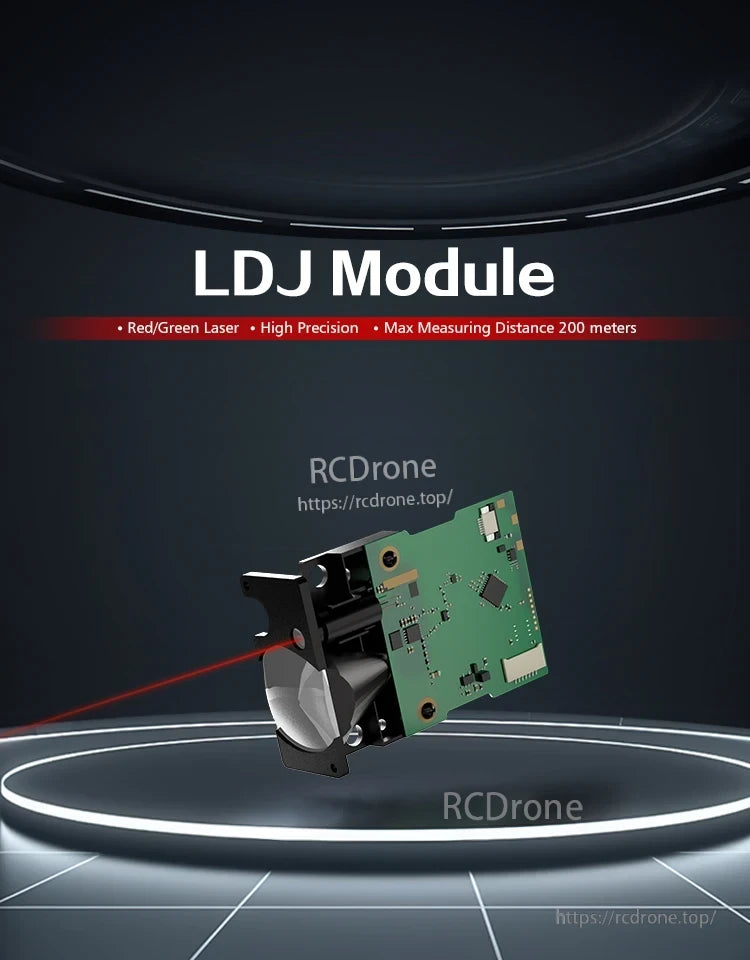 Meskernel LDJ-200 200m Laser Distance Sensor, LDJ module features red/green laser, high precision, and measures up to 200 meters. Ideal for accurate distance detection in compact applications.