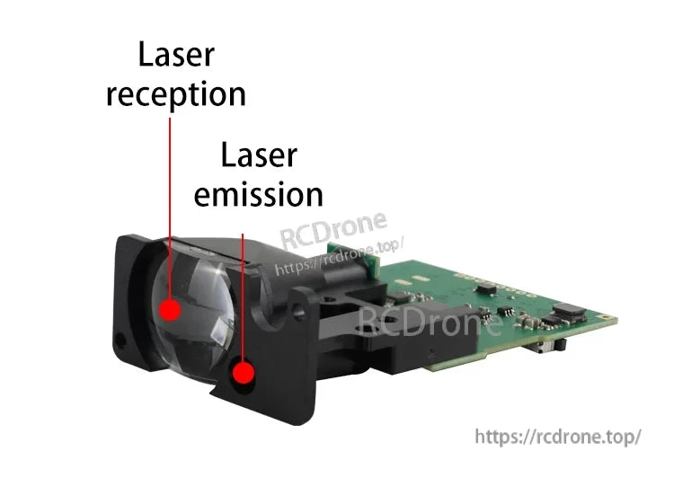 Meskernel LDJ-200 200m Laser Distance Sensor, The device provides ±3mm accuracy with adjustable frequencies (3/10/20Hz) and a visible red laser for measurements.
