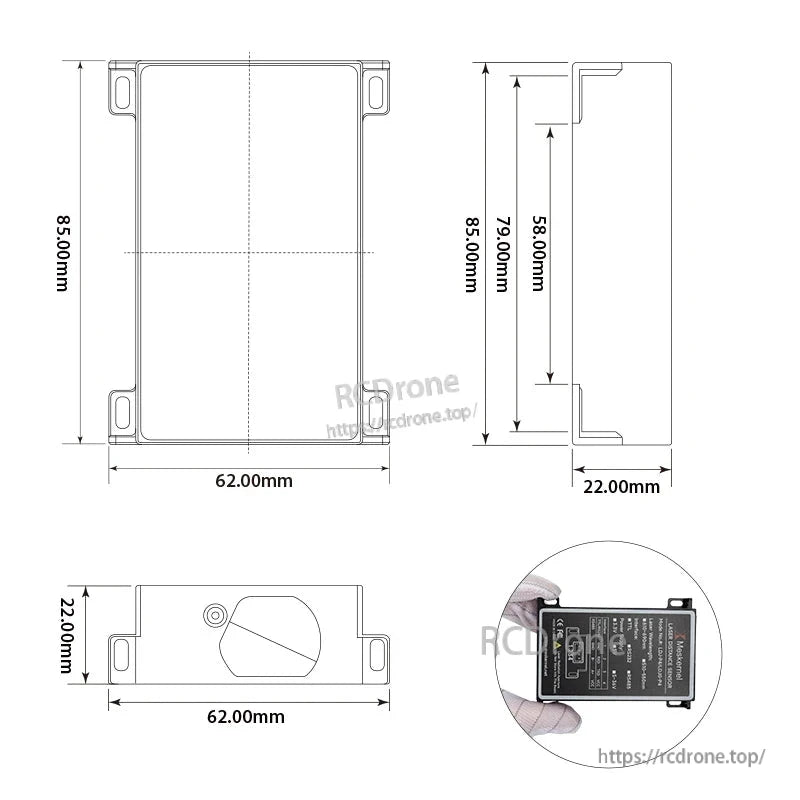 Meskernel LDJ-P4 Industrial Laser Distance Sensor, Meskernel LDJ-P4 laser sensor: 0.03–100m range, 1–3mm accuracy, RS485 output, IP54 rated, 4Hz measurement rate.