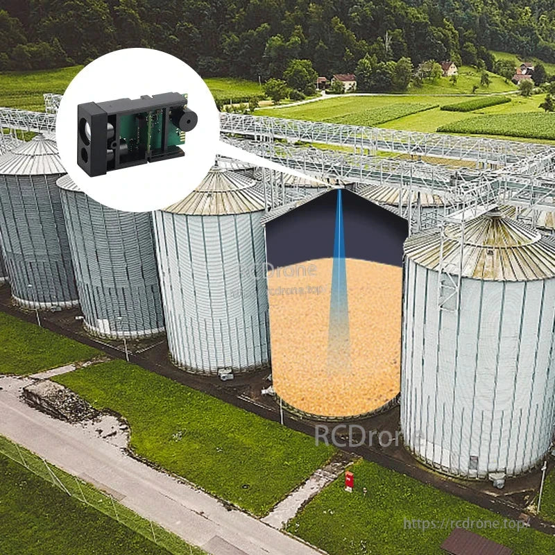 Mini laser sensor for distance measurement in agriculture