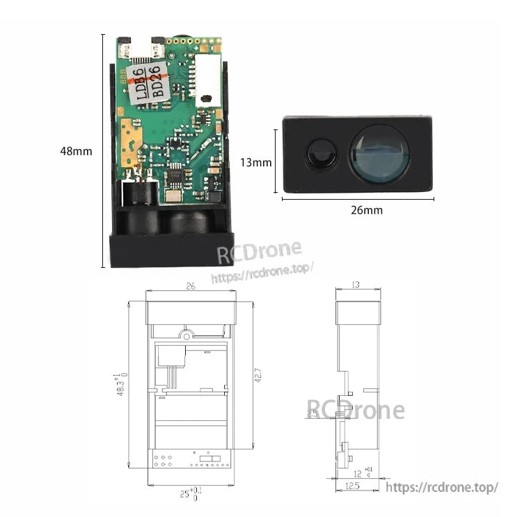 Meskernel LDK-80 Laser Distance Sensor, Meskernel LDK-80 H231122 laser distance measurer with 0.03-80m indoor range and ±2mm accuracy for various applications.