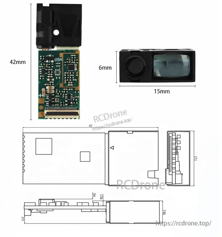 Meskernel LDL-10 10m Laser Height Sensor, The module offers various maximum ranging variants, making it suitable for diverse industrial automation and robotics tasks.