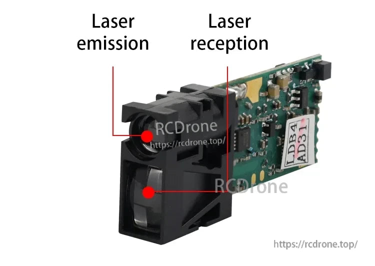 Meskernel LDL-10 10m Laser Height Sensor, Robot vacuum cleaner measures obstacle distance for intelligent avoidance in service applications.