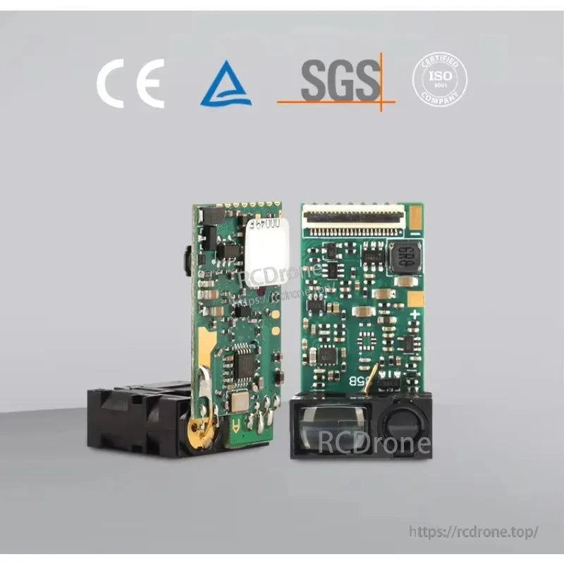 Meskernel LDLL05 5 m L‑Shape Laser Distance Sensor, Laser distance sensor module measures 0.03–5m with ±1mm accuracy, operates at 3.3–5V, and features PNP output for reliable detection.