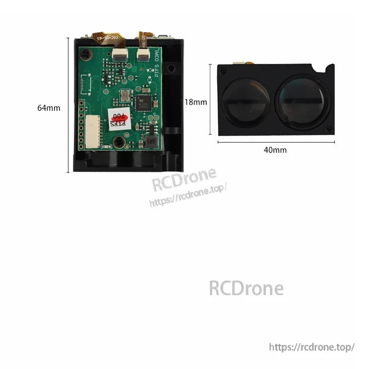 Meskernel PTFS-100-400Hz Laser Sensor, High-frequency laser distance measuring device and precision sensor for drone/UAV, AGV, industrial automation, and security applications.