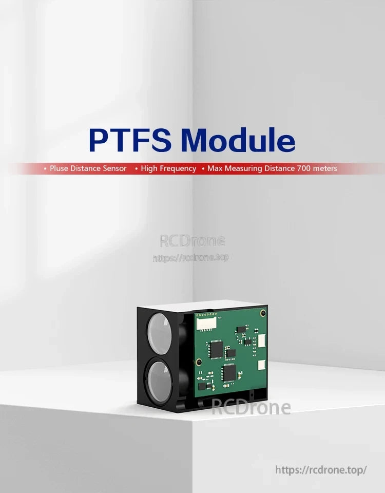 Meskernel PTFS-400 Laser Sensor, PTFS Module: High-frequency pulse distance sensor with up to 700-meter range for precise distance measurement.