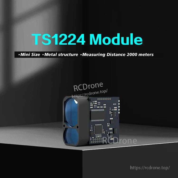 Meskernel TS1224 Laser Sensor, TS1224 Module: Mini size, metal structure, 2000-meter measuring distance.
