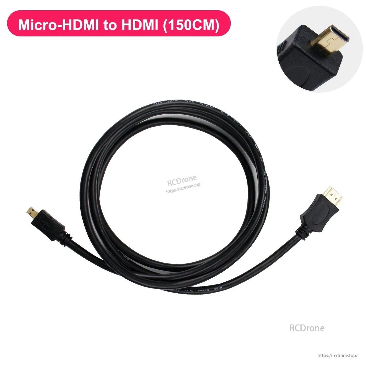 Micro-HDMI to HDMI Cable