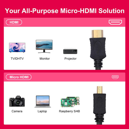 Micro-HDMI to HDMI Cable