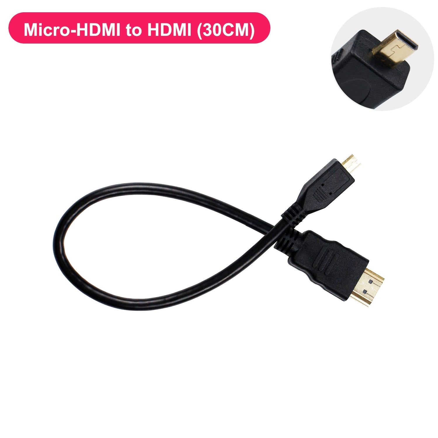 Micro-HDMI to HDMI Cable