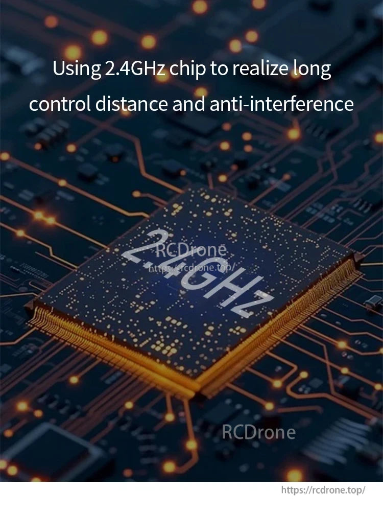 Microzone MC8B RC Transmitter, 2.4GHz chip enables long control distance and anti-interference performance