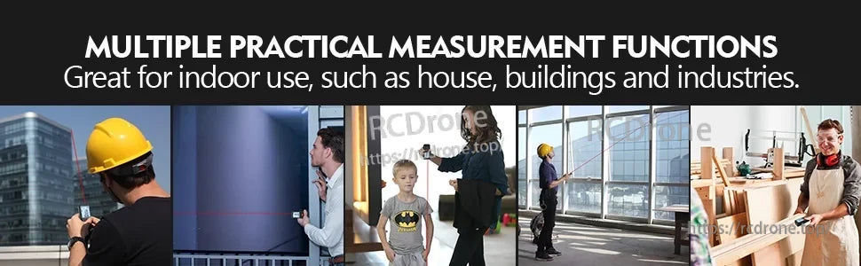 Mileseeys 6 Laser Measure, Multiple practical measurement functions. Ideal for indoor use in homes, buildings, and industries.