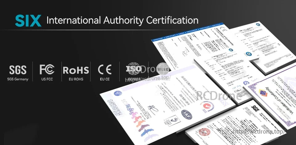 Mileseeys 6 Laser Measure, Certified with SGS, FCC, RoHS, CE, ISO9001, and WEEE for global compliance.