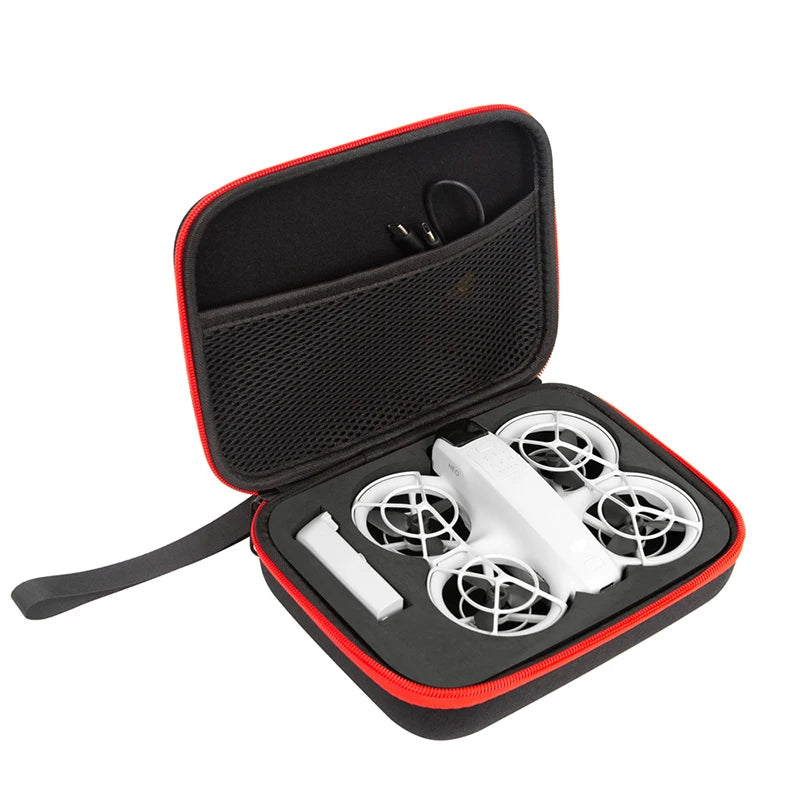 Mini Portable Case Battery Drone Storage bag, This mini bag is designed for DJI NEO, with a size of 21x16x6cm and weighing 220g, suitable for storing drone accessories.