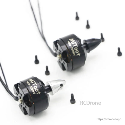 Mitoot 1806 2280KV 2-3S CW/CCW Brushless Motor, Mitoot 1806 2280KV brushless motor for QAV250/260 FPV drone, CW/CCW, black design, 2-3S compatibility.