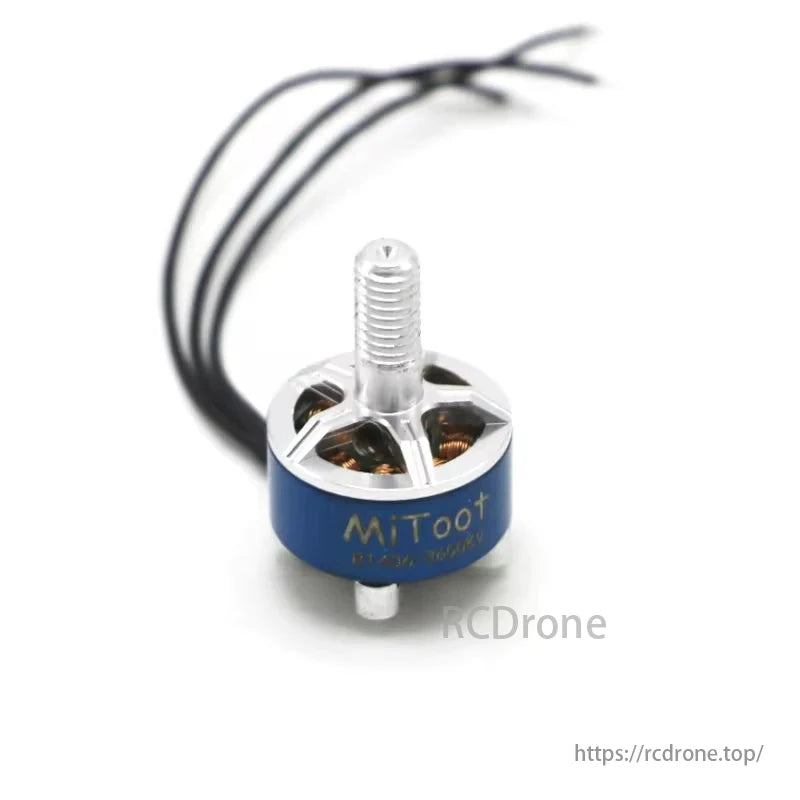 Mitoot R1406 1406 3600KV 2-4S Brushless Motor, Mitoot R1406 1406 3600KV brushless motor, three wires, for 3-4.5-inch FPV drones.