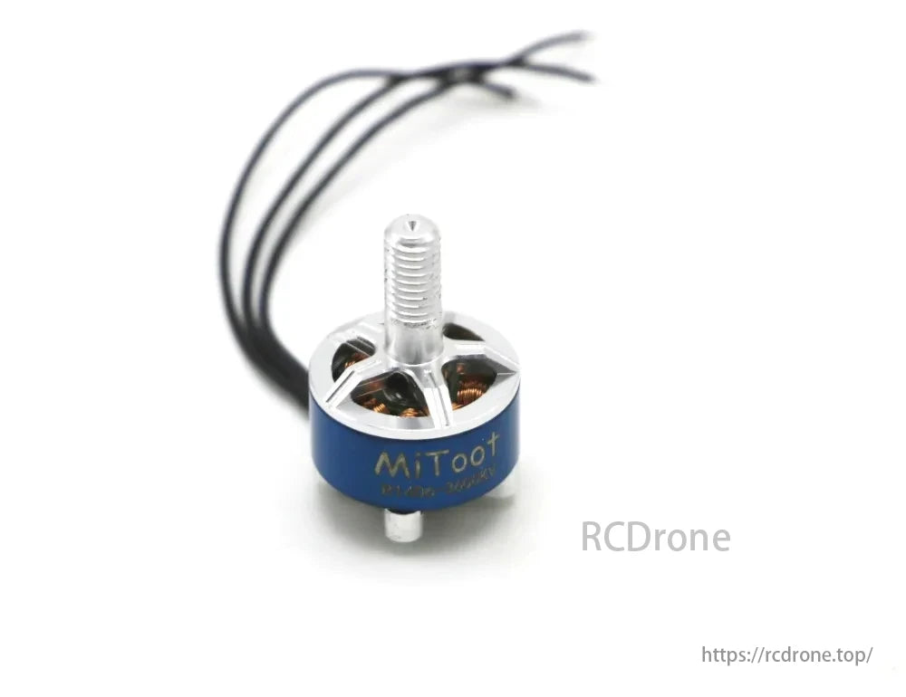 Mitoot R1406 1406 3600KV 2-4S Brushless Motor, R1406 brushless motor for 2-4S models, with 3600KV and max input voltage.