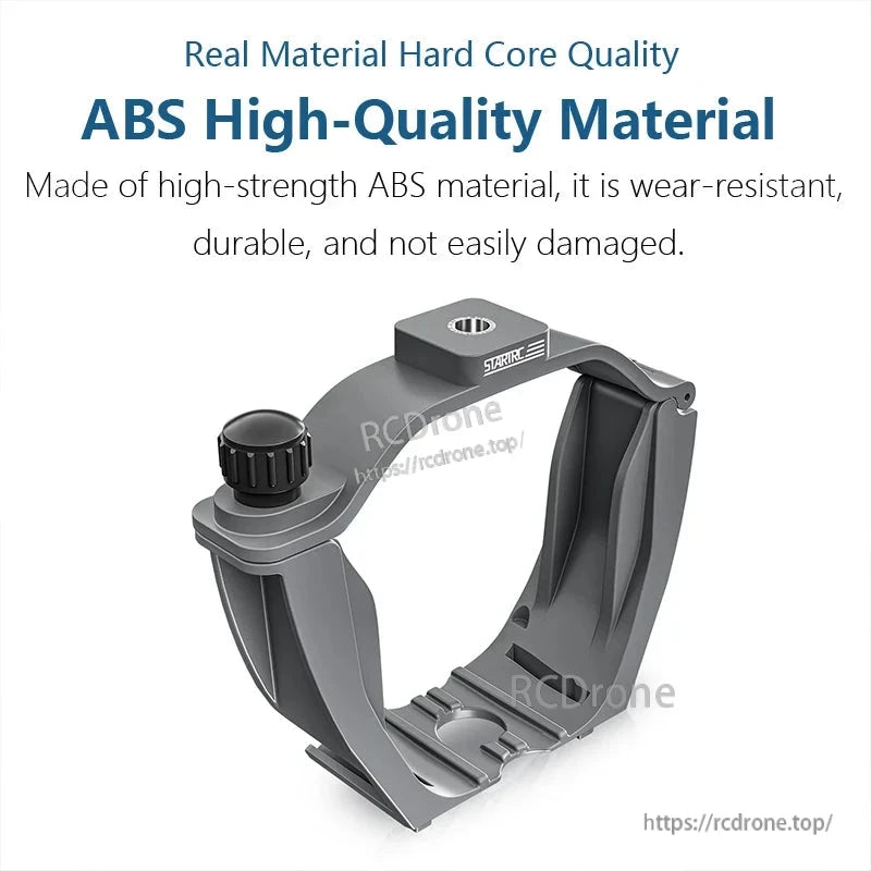 Durable ABS material with dual cold shoes and 1/4" adapter for mounting GoPro, LED, or speaker accessories.