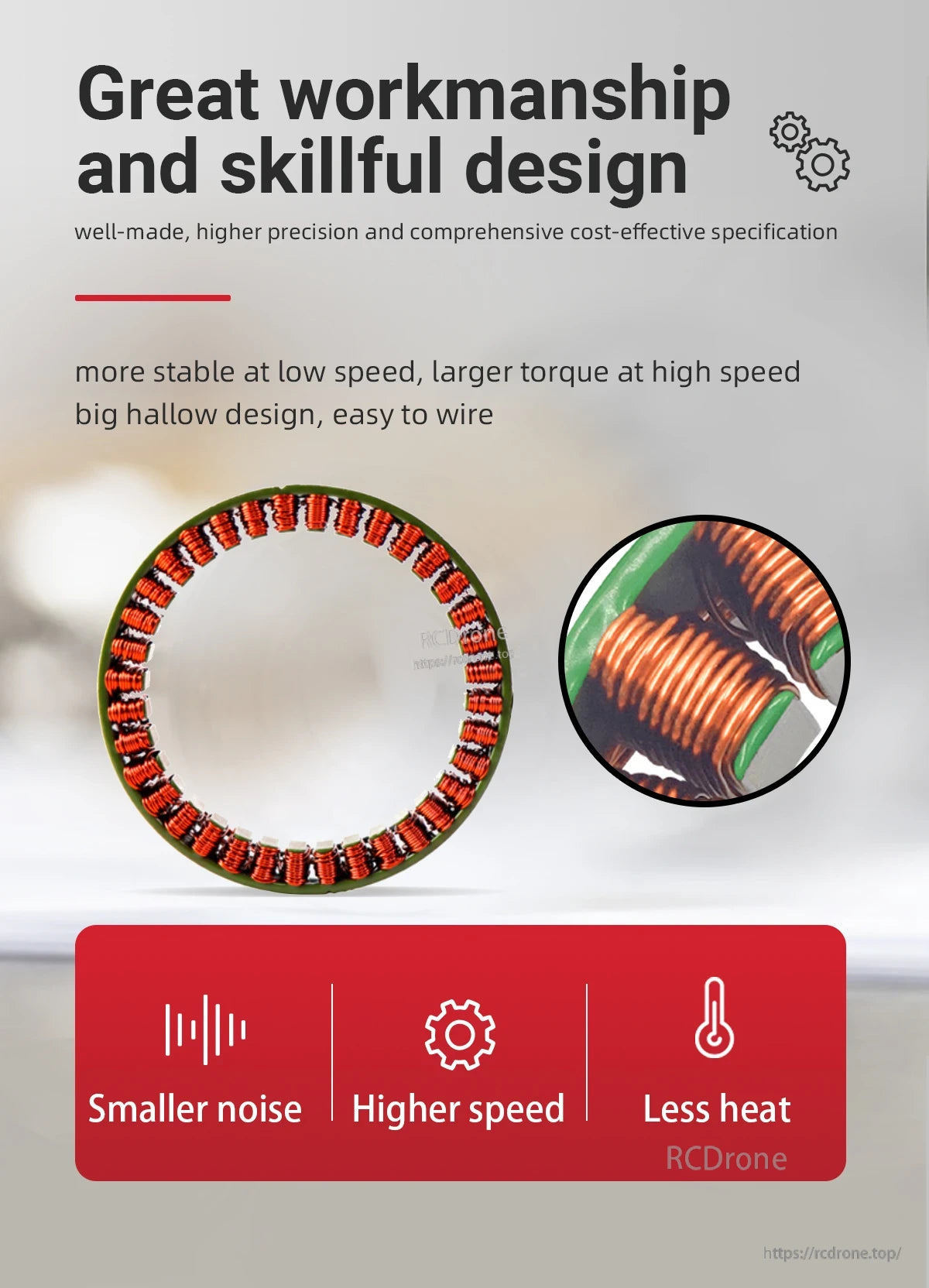 MyActuator FL70-16 Motor, High-precision motor with excellent craftsmanship, low noise, high speed, and reduced heat generation.