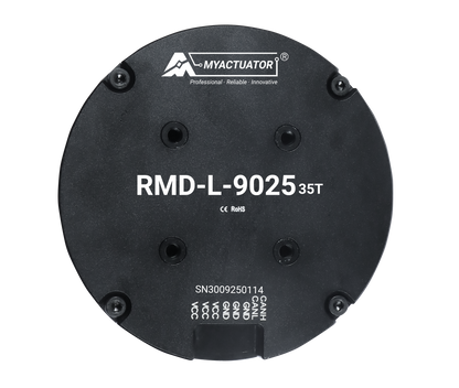 MyActuator RMD-L-9025 servo motor: 24V, 2.79 N·m, 280 RPM, high precision, CE/RoHS certified, SN3009250114.