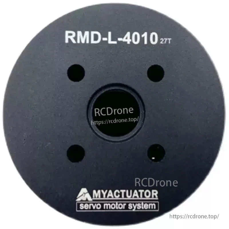MYACTUATOR RMD-L-4010 27T servo motor system designed for robotics, drones, gimbals, and LiDAR applications.