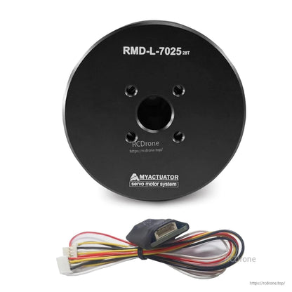 MyActuator RMD-L-7025 28T servo motor: 24V, 4.1N·m torque, 510RPM, suitable for robotics, drones, and LiDAR applications.