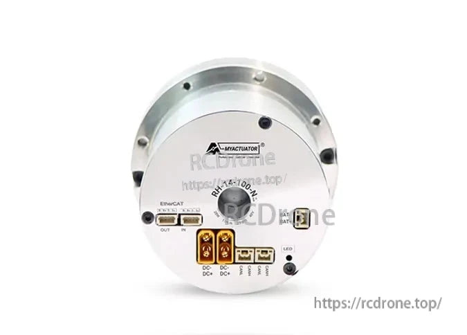 MyActuator RH-14: 48V, 11Nm torque, CAN BUS/EtherCAT communication, dual encoder for precise control.