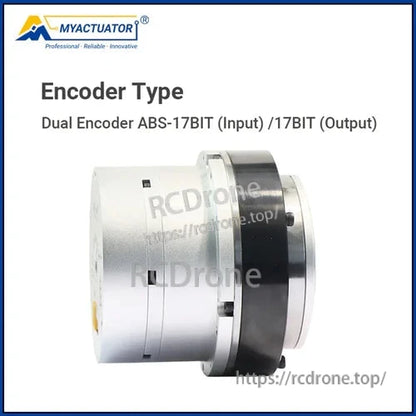 Двигун гармонічного з'єднання MyActuator RH-20, передавальне число 100:1, піковий момент 80Н·м, EtherCAT і CAN Bus, подвійний 17-бітний енкодер