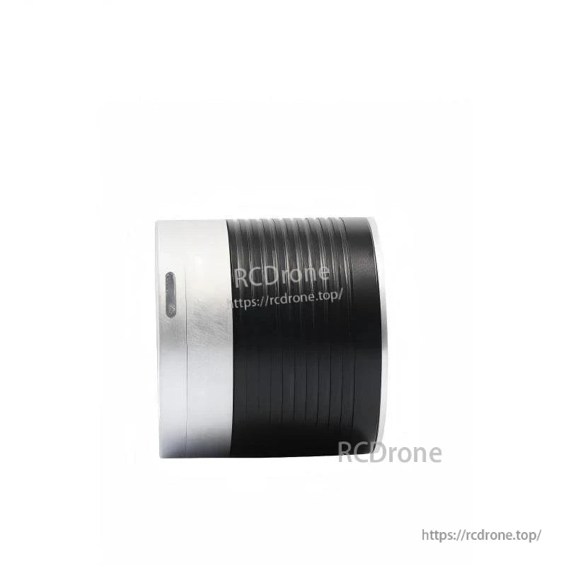 Side profile of H-50-15 motor with black ribbed корпус and small side slot detail