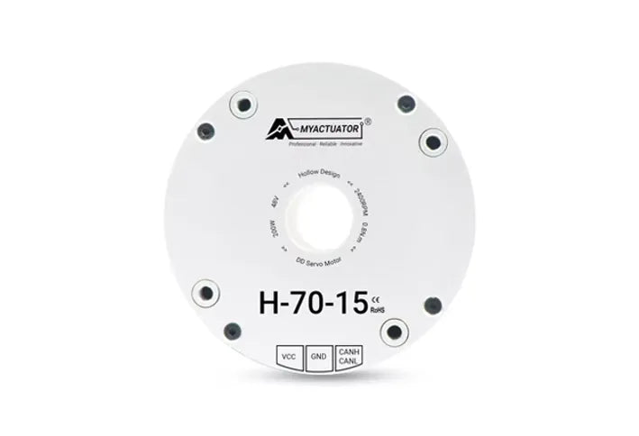 MyActuator H-70-15 Hollow Direct Drive Actuator, 48V, 2400RPM, 2Nm Peak Torque, CAN BUS, 1.5cm Hollow Shaft, High Precision