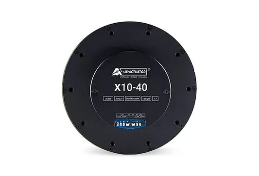 MyActuator RMD-X10-40 Integrated Servo Motor, 15N·m Torque, 165RPM, 265W, 48V, 1:7 Ratio, Dual Encoder, CAN/RS485 for Robots and AGVs