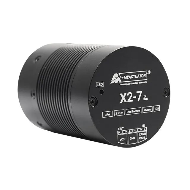 MyActuator X2-7 is a 7N·m dual-encoder CAN servo motor.