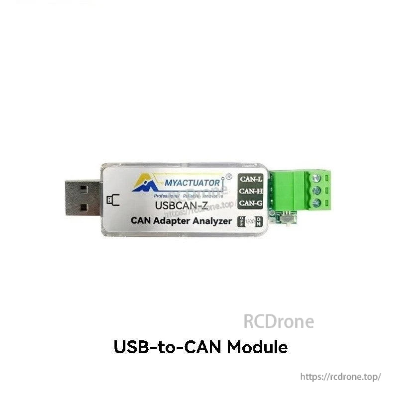 MyActuator USBCAN-2A USB-to-CAN adapter analyzer with screw terminal block