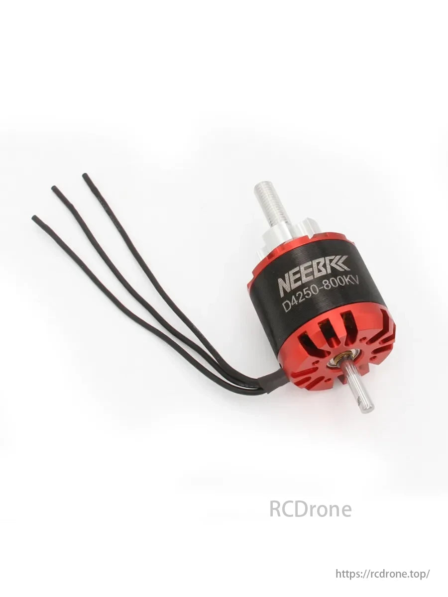 NEEBRC 4250 600KV 800KV Outrunner Brushless Motor, High-quality materials used, including Japanese bearings, steel, and copper wires, with CNC-machined aluminum casing.