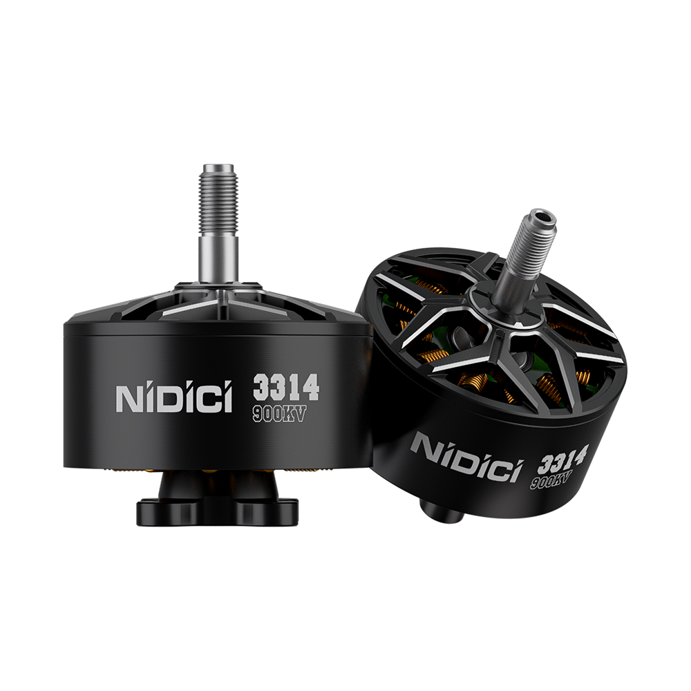 iFlight NIDICI 3314 900KV Brushless Motor, NIDiCi 3314 900KV brushless motor for 6S 8-10 inch FPV drones, with robust design and high performance.