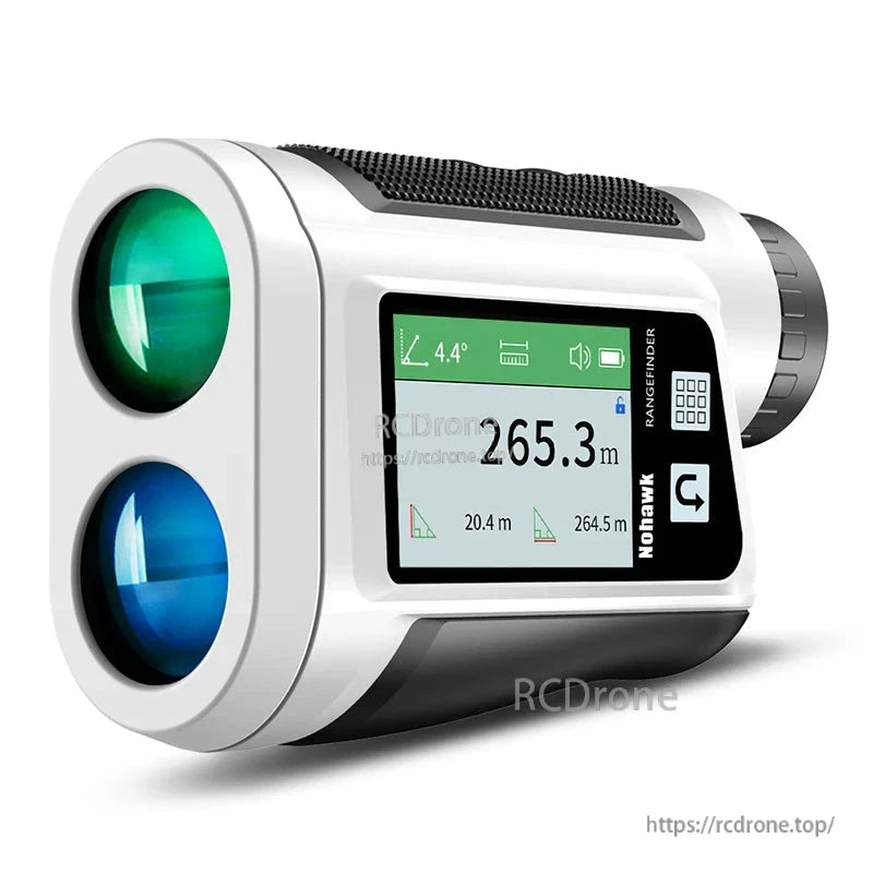 NOHAWK rangefinder with slope compensation, flag lock, and USB-C rechargeable.