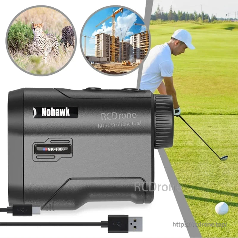 Nohawk NK-1000 Golf Laser Rangefinder with USB-C Charging