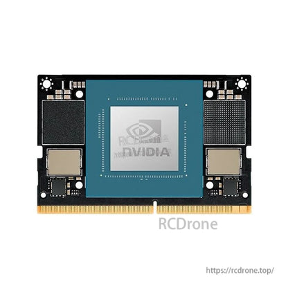 NVIDIA Jetson Orin Nano: 8GB, 40 TOPS AI, Ampere GPU, 6-core Cortex-A78AE, LPDDR5, supports CSI, PCIe, USB, GbE for edge AI and robotics.