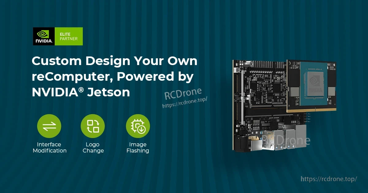 NVIDIA Jetson Orin Nano AI Board, Custom Design reComputer with NVIDIA Jetson, Interface, Logo, Image Options