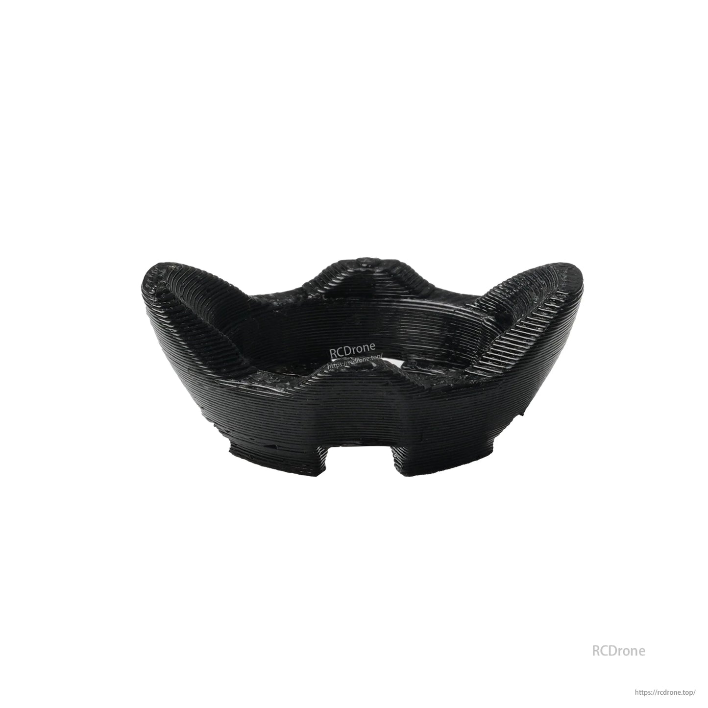 Black TPU protector case for DJI O3 naked camera, petal-style lens guard with RCDrone marking