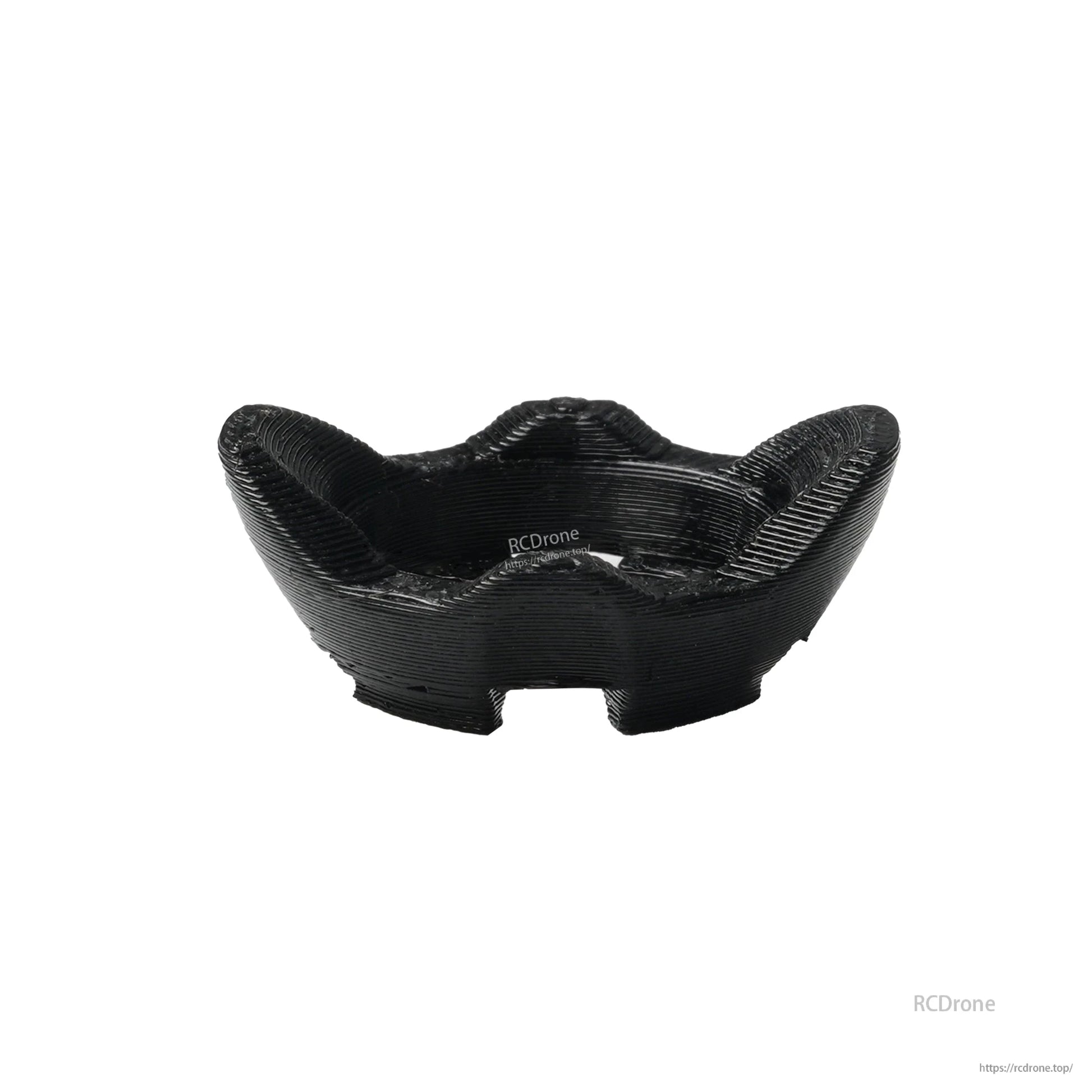 Black TPU protector case for DJI O3 naked camera, petal-style lens guard with RCDrone marking