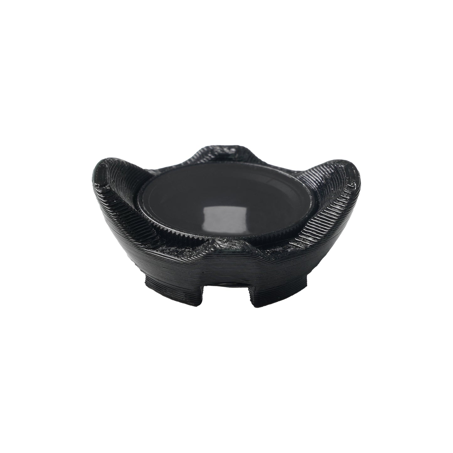 Black TPU lens guard protector for Naked O3 camera, low-profile ring with raised bumper tabs