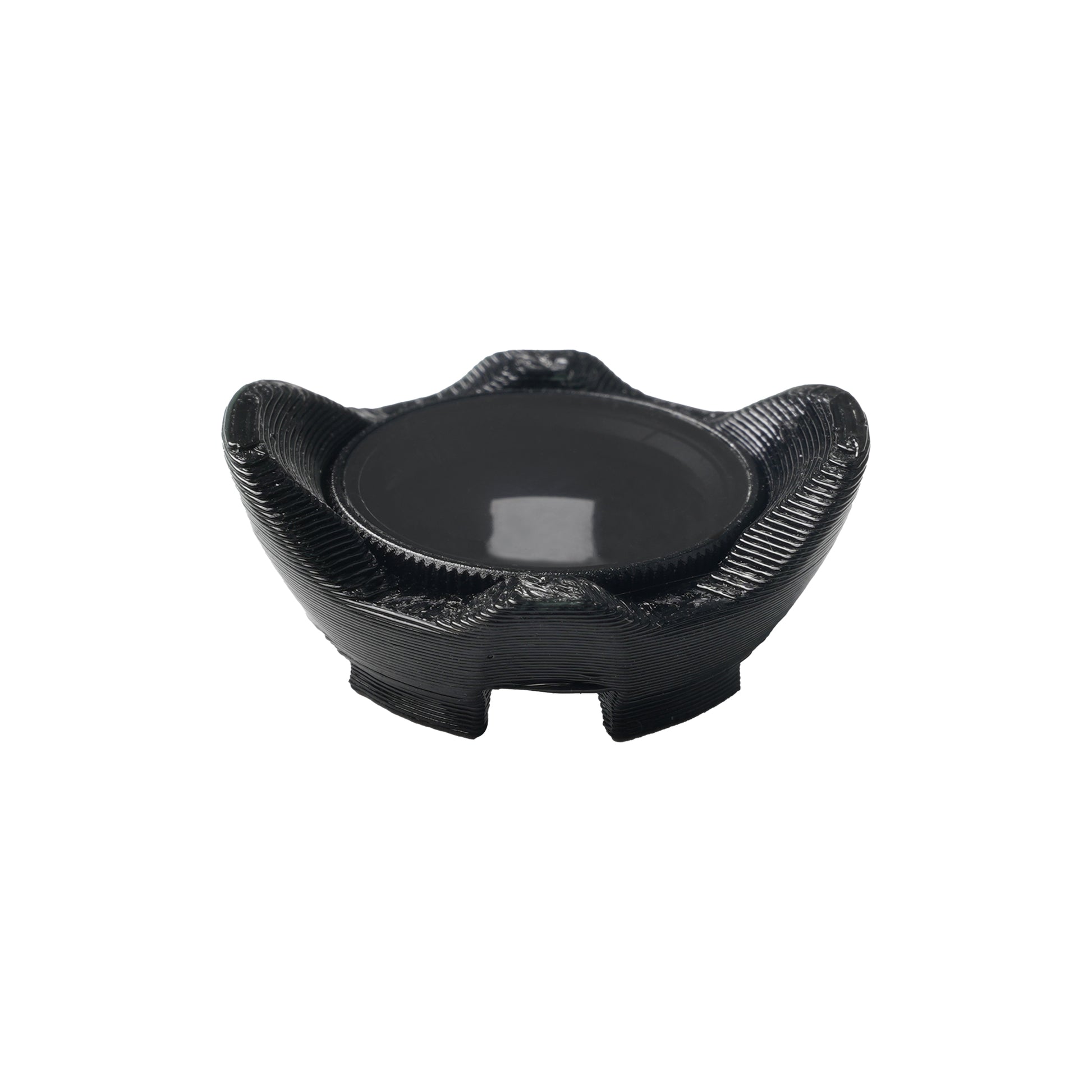 Black TPU lens guard protector for Naked O3 camera, low-profile ring with raised bumper tabs