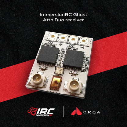 ImmersionRC Ghost Atto Duo Receiver - 2.4GHZ ISM Band 250HZ 500HZ Frame Rate OpenTx Integration Radio Receiver