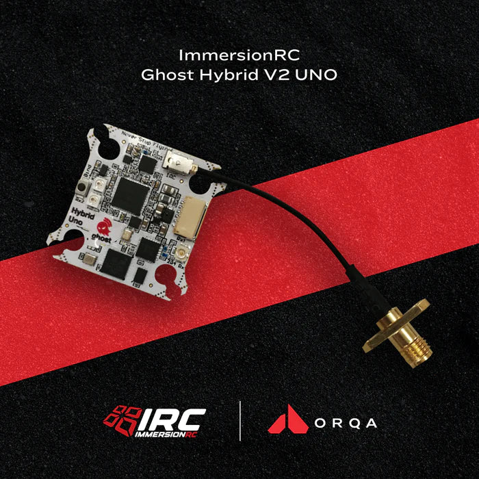 ImmersionRC Ghost Hybrid V2 UNO 5.8GHz VTT/2.4GHz RX - 25mW - 600mW 5.8G Video Transmitter, 2.4G Lora OR FLRC Control Mode Remote Receiver
